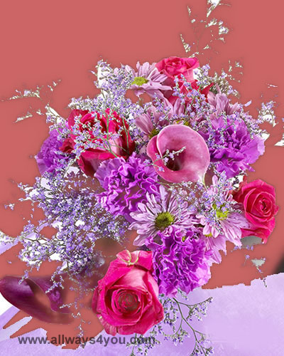 Bouquets Lady With Parasol Flowers